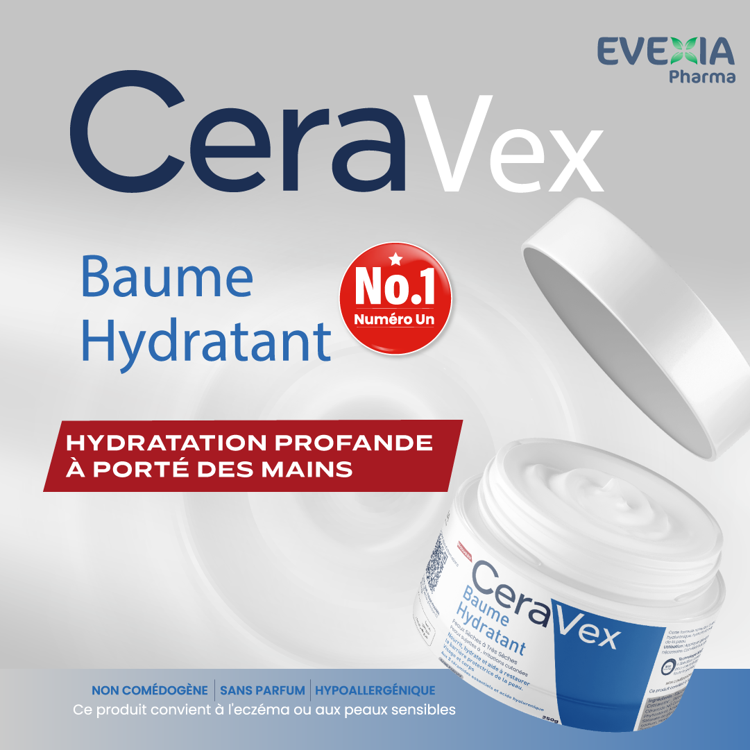 Pack 5 boites CeraVex Baume Hydratant 250g