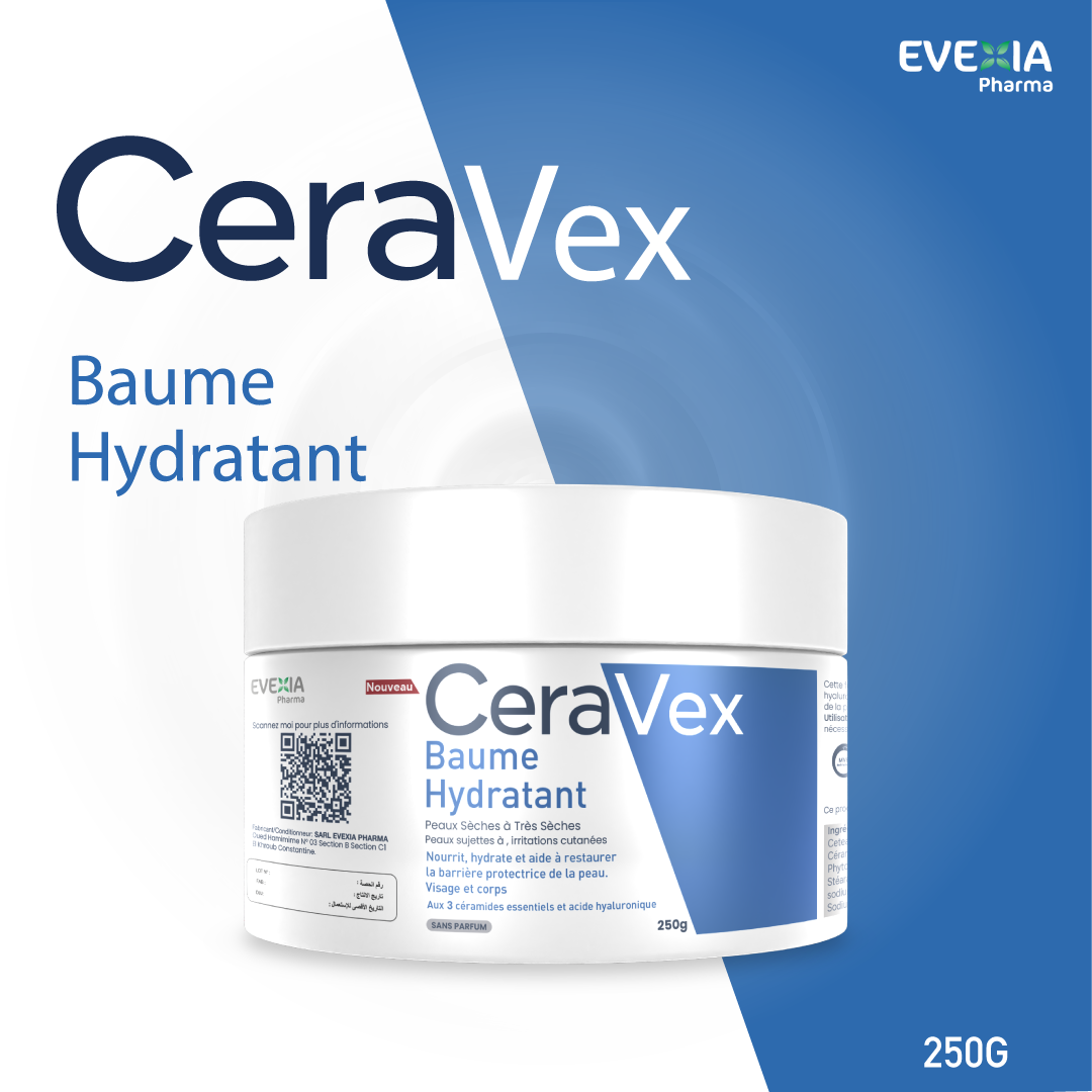 Pack 5 boites CeraVex Baume Hydratant 250g